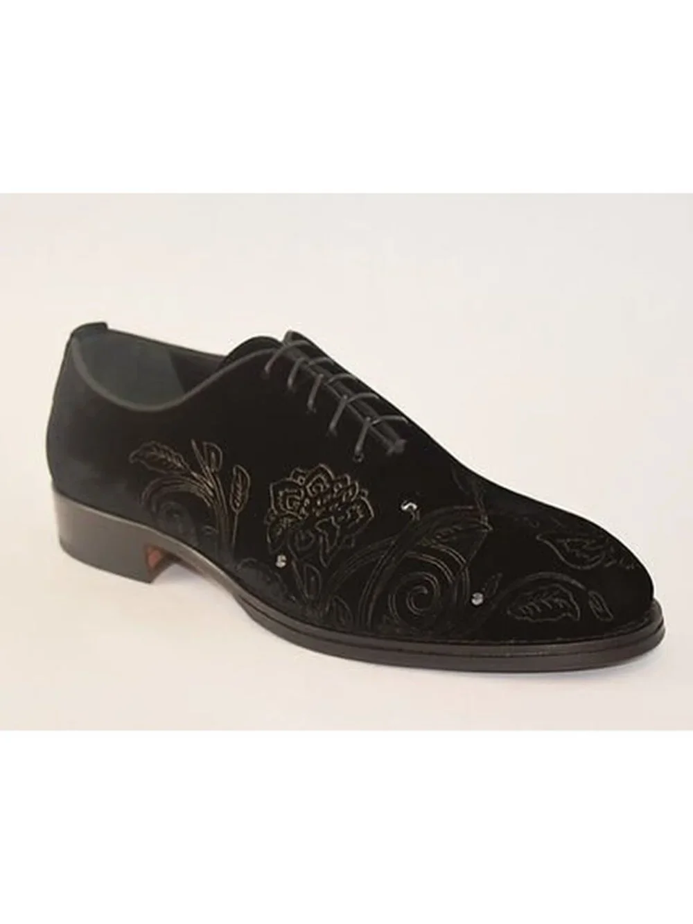 Jo Ghost 5590 Velvet Oxford Dress Shoes Made in Italy